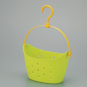 Inomata / Корзина   226*149*138мм с вешалкой ЛАЙМ (100394)