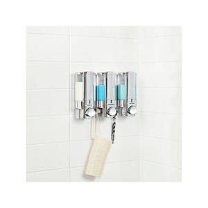 BETTER LIVING / Диспенсер для жидкого мыла, геля, шампуня, кондиционера AVIVA трехкамерный 325мл хром (100994)