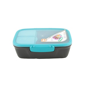 DECOR / Ланч-бокс GO XL с разделителем 2.7л, черный (101152)