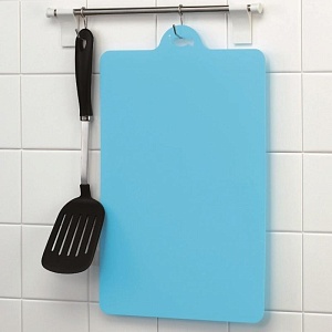 Inomata / Доска раздел мягк 240*382*1мм (рыба) ГОЛУБОЙ (100305)