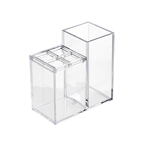 InterDesign / Органайзер для ванных принадлежностей двойной Clarity прозрачный пластик (100826)