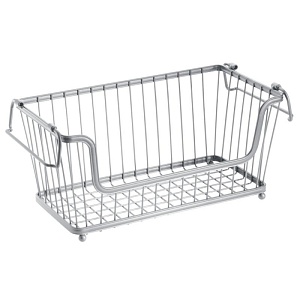 InterDesign / Корзина йорк хром сталь 16х31х14 см (100179)