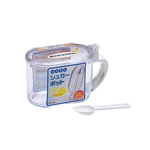 Yamada / Банка для сыпучих продуктов 0,65л с ложкой ПРОЗРАЧНЫЙ (100266)