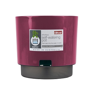 Горшок для растений WATERMATIC 4.8л 215мм ярко-розовый (101334)