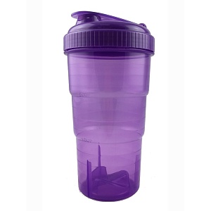 DECOR / Шейкер JET пластик 750мл , фиолетовый (101109)