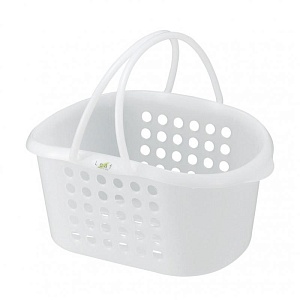 Inomata / Корзина 237*180*116мм с ручками БЕЛЫЙ (100396)