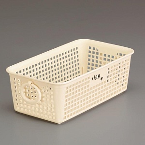 Inomata / Корзина   208*115*70мм с ручками СЛОНОВАЯ КОСТЬ (100391)