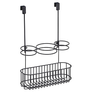 InterDesign / Органайзер Classico навесной для фена, аксессуаров для сушки и укладки волос черный (101286)