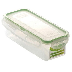 Yamada / Контейнер для СВЧ  0,48л для пищев. длин. ЗЕЛЁНЫЙ (100334)