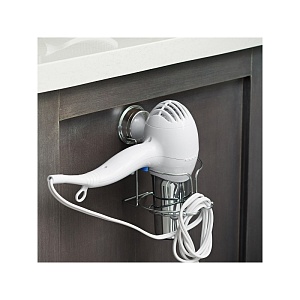 BETTER LIVING / Держатель для фена STICK \'N LOCK + KROMA настенный хромированная сталь (101028) 