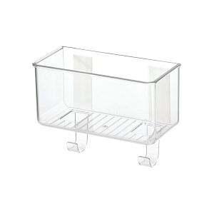 InterDesign / Держатель AFFIXX для губок самоклеющийся с крючками 15.6х6.8х11.8см (101320)