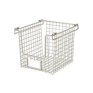 InterDesign / Корзина для хранения Classico с боковыми ручками 20.3х25.4 см стальная (100849)