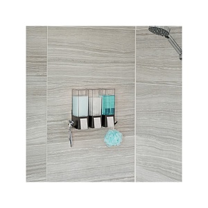 BETTER LIVING / Диспенсер для жидкого мыла, геля, шампуня, кондиционера CLEVER трехкамерный 500мл черный (100982)