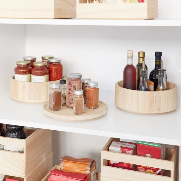 InterDesign / Органайзер вращающийся Natural 26.6х3 см дерево Павловния (101370)