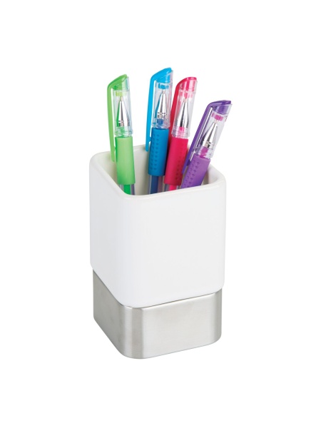 InterDesign / Стакан Gia для ванных принадлежностей керамика, металл