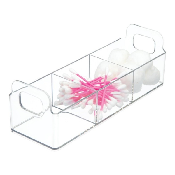 InterDesign / Органайзер Clarity Vanity для хранения универсальный 3 отделения (100934)