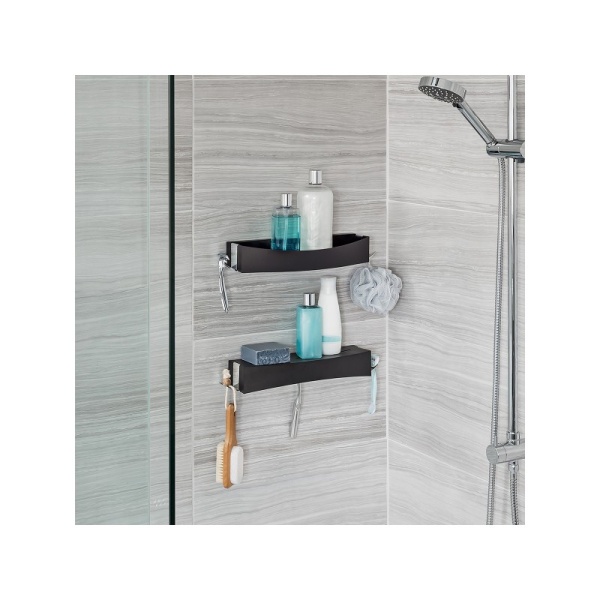 BETTER LIVING / Полка для душа CLEVER 35,6см черный (100984)