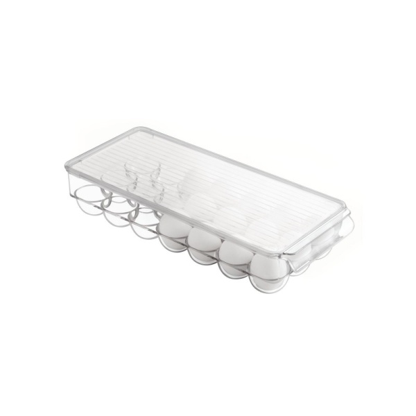 InterDesign / Контейнер для хранения яиц 21 секция FRIDGE BINZ 15.8х37.5х7.6см пластик (101396)