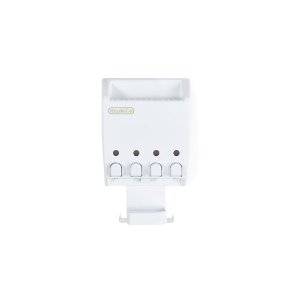 BETTER LIVING / Диспенсер для жидкого мыла, геля, шампуня, кондиционера ULTI-MATE 4-х камерный с мыльницей (101002)