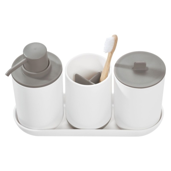 InterDesign / Стакан для ванных принадлежностей Cade 3 отделения (100915)