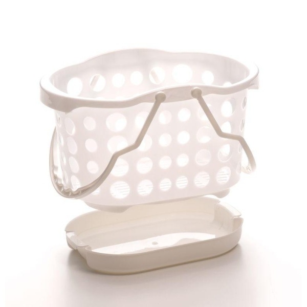 Yamada / Корзина   244*172*295мм с ручками с под РОЗОВЫЙ (100399)