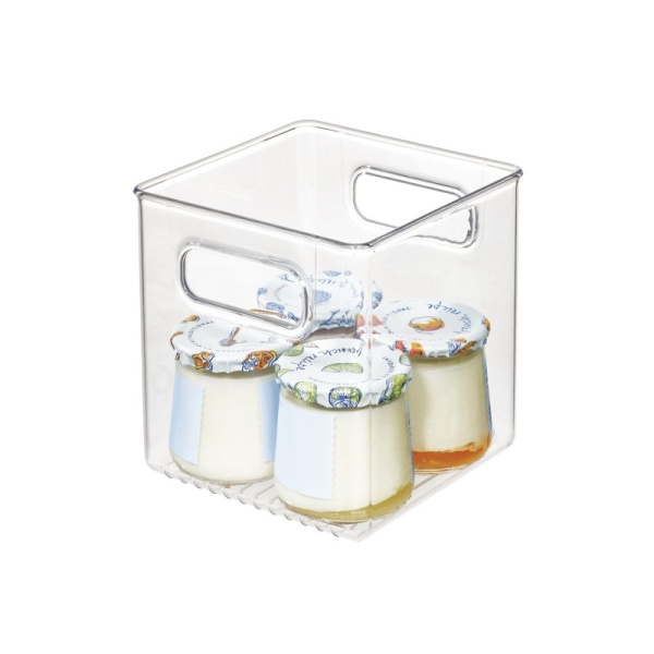 Контейнер Fridge для хранения упаковок с продуктами в холодильнике 15х15х15см (101514)