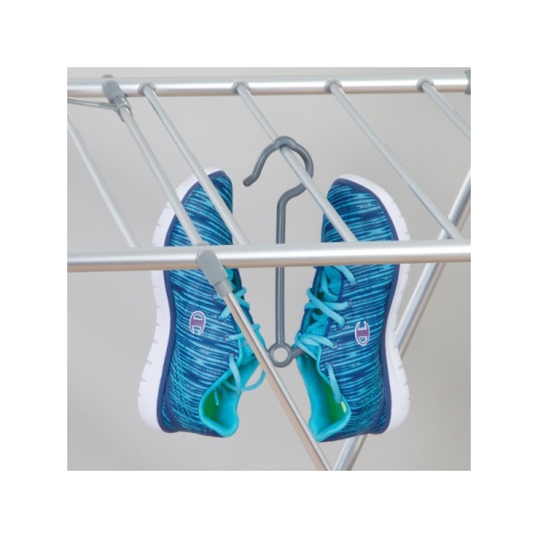 InterDesign / Сушилка для белья Brezio горизонтальная раскладная многоуровневая стальная (100875)