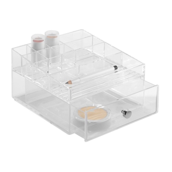 InterDesign / Органайзер для косметики с выдвижным ящиком Clarity (100040)