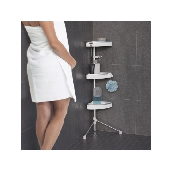 BETTER LIVING / Полка угловая HIRISE для душевой кабины 3-х ярусная (101191)