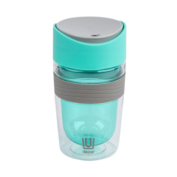 DECOR / Термокружка TRAVEL CUP с двойными стенками тритан 350мл, мятный (101172)