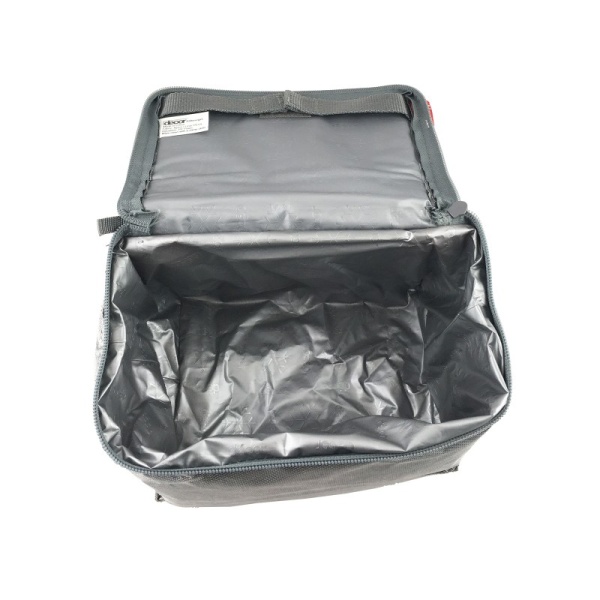 DECOR / Термосумка для ланч-бокса складная нейлоновая 22х15х14.5см, серый (101099)