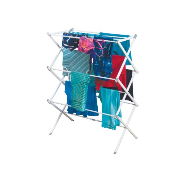 InterDesign / Сушилка для белья Brezio вертикальная раскладная многоуровневая стальная (100876)