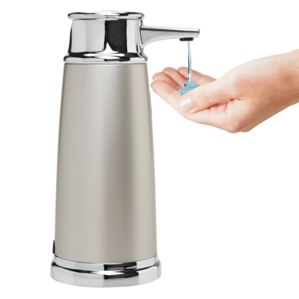 InterDesign / Сенсорный диспенсер для жидкого мыла Interdesign жемчужный/хром (100733)