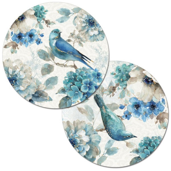 Conimar / Комплект сервировочных салфеток "Синяя птица" 2 шт диаметр 35см (100952)