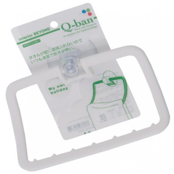 Yamada / Держатель для полотенец на присоске МОЛОЧНЫЙ (100290)