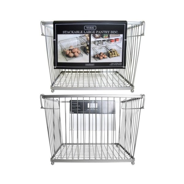 InterDesign / Большая корзина для хранения York Lyra Хром (100699)