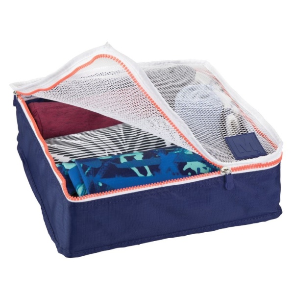 InterDesign / Дорожный набор их 4 органайзеров-чехлов Interdesign неви/оранжевый (100624)