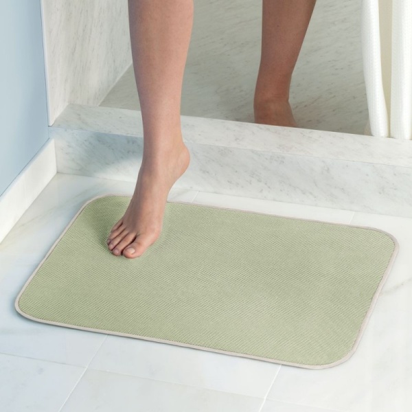 InterDesign / Коврик влаговпитывающий для ванной комнаты 61х46 см шалфей (100177)