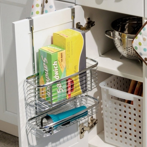 InterDesign / Двойная корзина на дверцу шкафа Axis Сталь (100692)