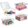 InterDesign / Органайзер-контейнер с крышкой пластик 14х13.7х13 (100703)