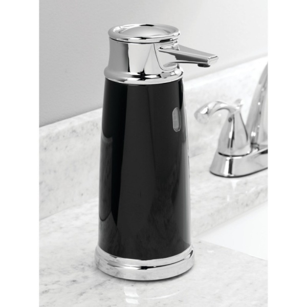 InterDesign / Сенсорный диспенсер для жидкого мыла Interdesign черный/хром (100732)