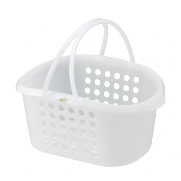 Inomata / Корзина 237*180*116мм с ручками БЕЛЫЙ (100396)
