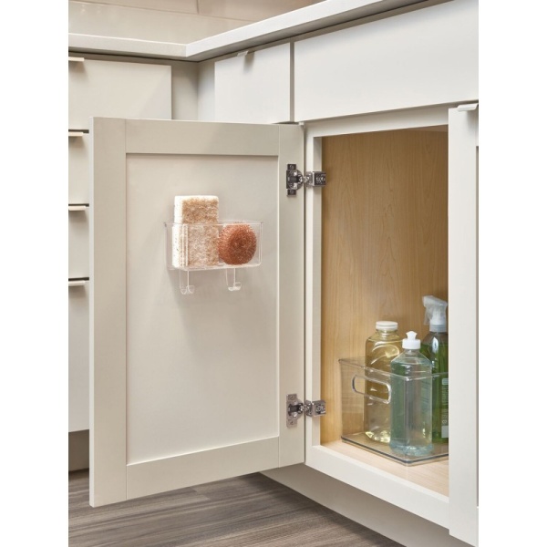 InterDesign / Держатель AFFIXX для губок самоклеющийся с крючками 15.6х6.8х11.8см (101320)