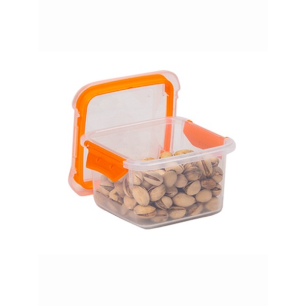 Контейнер пищевой MATCH-UPS CLIPS квадратный оранжевый 430 мл (101365)