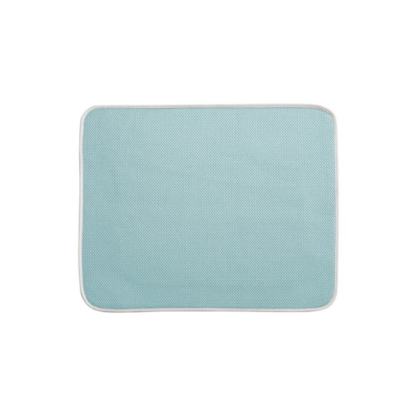 InterDesign / Коврик для сушки посуды микрофибра голубой 45х40см (100887)