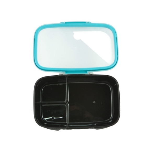 DECOR / Ланч-бокс GO XL с разделителем 2.7л, черный (101152)