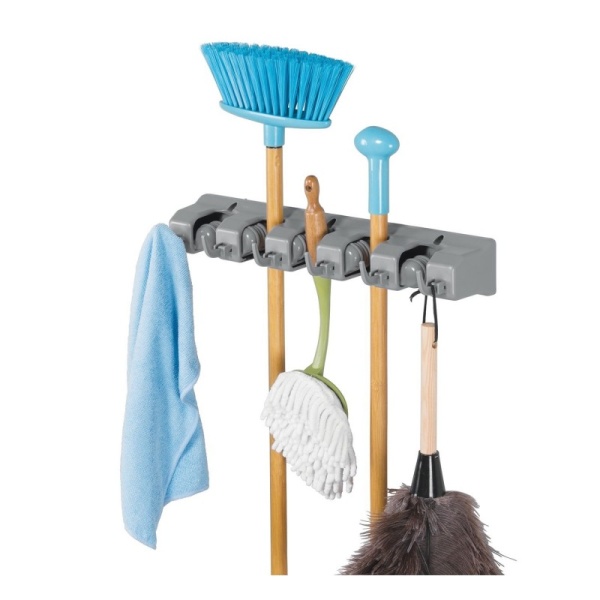 InterDesign / Держатель настенный для швабр, садового и спортивного инвентаря, инструментов (100769)