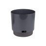 Горшок для растений WATERMATIC 4.8л 215мм темно-серый (101332)