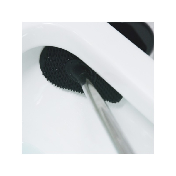 BETTER LIVING / Щетка-скребок резиновая для туалета с подставкой LOOEEZ белый/серый (101017)