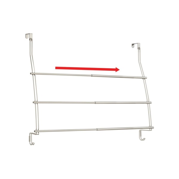 InterDesign / Полотенцедержатель надверный NEO с функцией расширения от 45,7 до 83,8см высота 62,2см металл (101198)